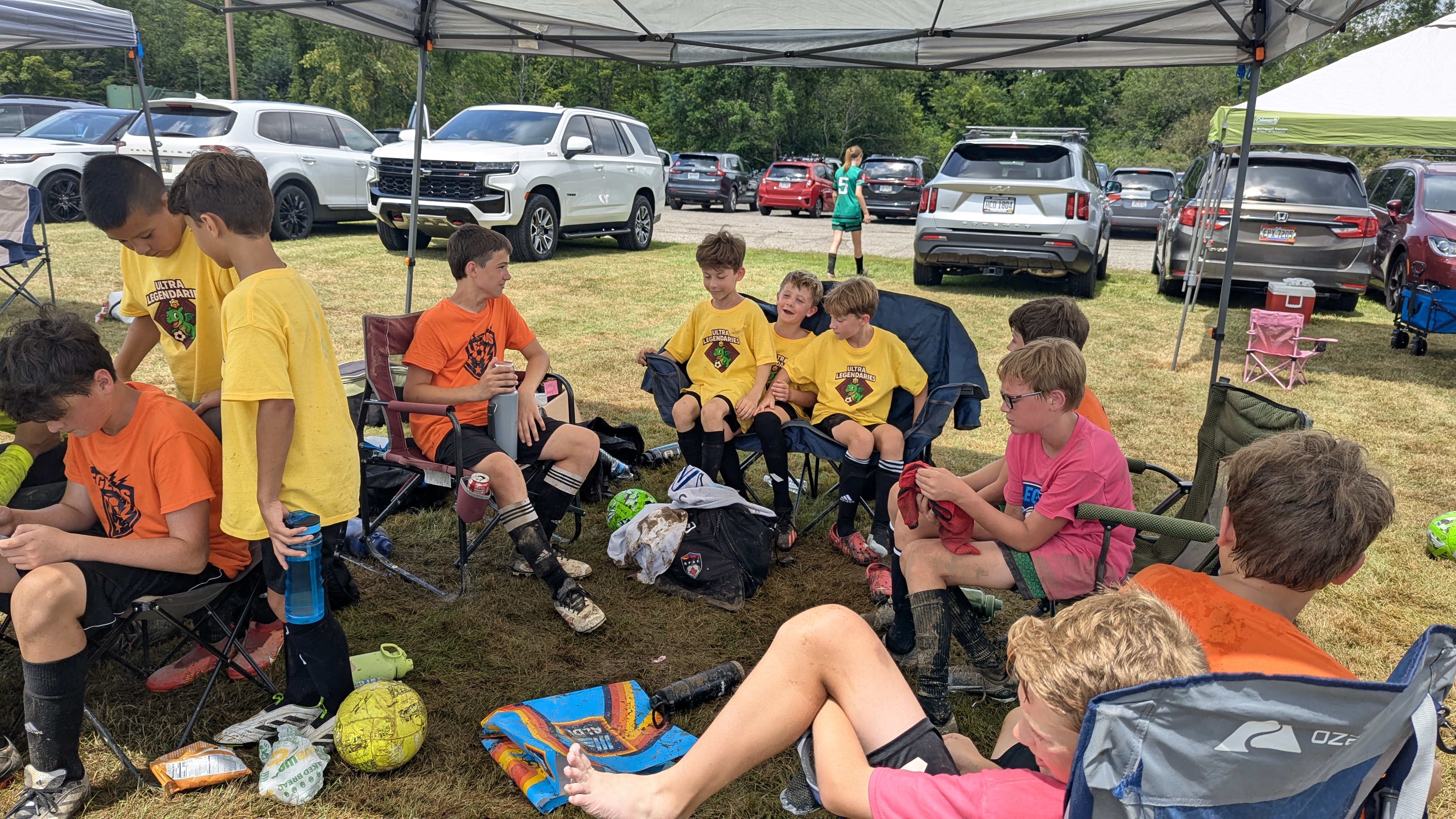 Team huddle during The Geauga Tournament
